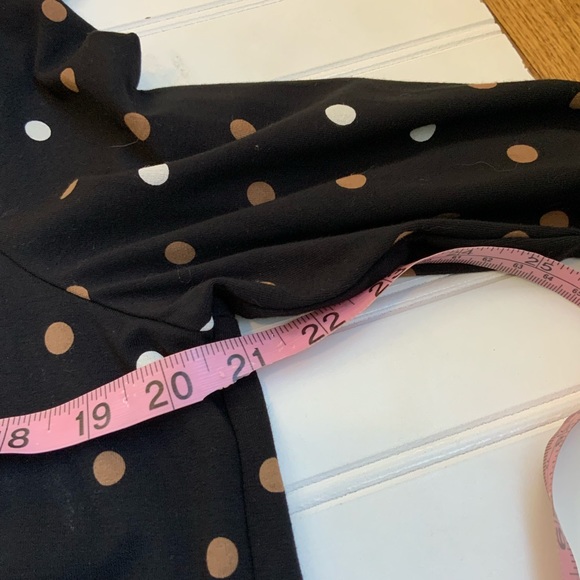 ANN TAYLOR Factory Long Sleeve Polk a Dot Blouse - Picture 8 of 8